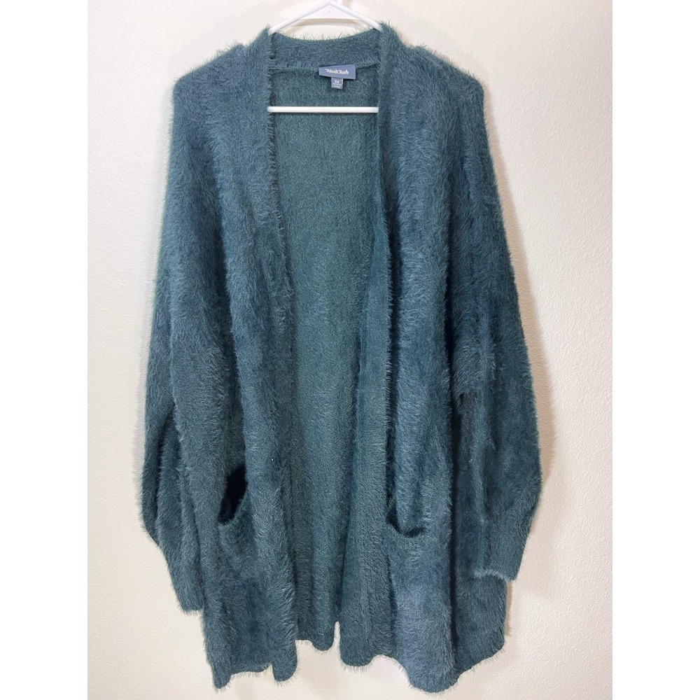 ModCloth Sweater 3X Casual Girly Fuzzy Super Soft Open Front Cardigan Oversized